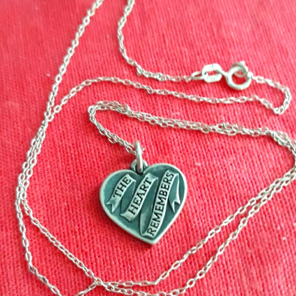 925 Silver Necklace And Hart Charm